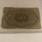 1st Issue 50 Cents Fractional Currency Note Fr  1312 Civil War Era Counterfeit