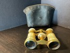 Antique Mother Of Pearl Brass Opera Glasses    lemaire Fabt Paris    Case Included