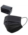 50 Pcs Black Face Mask Mouth   Nose Protector Respirator Masks With Filter New
