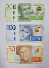 Set 3 Pcs 2015 2016 Sweden 50 100 200 Kronor P 70 71 72 Unc New Banknote