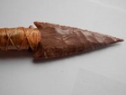 Hand Crafted Native American Decorative Flint Knapped Stone Knife Or Dagger