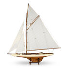 Columbia 1901 America s Cup J Class Yacht Model 45  Wooden Sailboat Built Boat