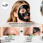 Blackhead Remover Mask  Charcoal Peel Off Face Mask With Brush   Blackhead Remov