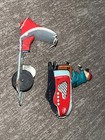1950s Rabbit Vespa Scooter Bike  Japan Tin Litho Friction Toy For Restore Rare