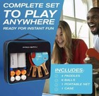 Pro-spin All-in-one Portable Ping Pong Paddle Set 4-player Table Tennis Complete