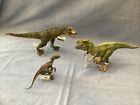 Papo And Schleich T Rex And Velociraptor Dinosaur Figures Lot - New With Tags