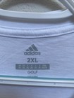 New Adidas Men s Golf Short Sleeve T-shirt Xxl White Nwt  25  2xl