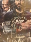 Rare Bloodline Signed Survivor Series War Games Poster Fanatics Authentic 98 100