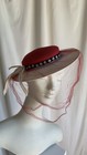 Vintage 1940   s Mix Wounded Lot Rayon Velvet Dress Mohair Hat French Veil Straw 