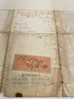 1868 Newark Nj Protested Promissory Note W  5     25   Civil War Revenue Stamps 