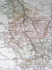 1887 Antique Original Map Of Department Of Haute-marne Haumont   France