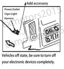 Fits Gm Cigar Lighter Power Outlet Ignition 12v Power Wire Harness Adapter