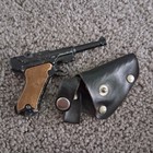 Vtg Toy Cap Gun Lot Of 5 - Hubley  Zee  Silver  Mini  Spud Hong Kong Usa 