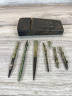Antique Georgian Shagreen Etui Drafting Tools Kit Architect Cartography Box 5 5 