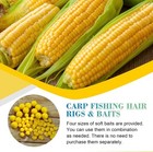 41 151 Pcs Carp Hair Rig Kit  2  4  6 Hooks     Corn-flavored Pre-rigged Hair Rigs