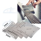 Guitar Neck Notched Straight Edge Fret Understring Radius Gauge Ruler Feeler