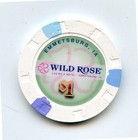 1 00 Chip From The Wild Rose Casino Emmetsburg Iowa H c