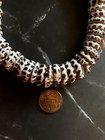 Tiger Puka Shell Necklace 18 5    Over 122 Grams        Hebrew Shell