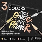 3pcs Chrome Paint Markers  Permanent Mirror Liquid Chrome Pens For Plastic 
