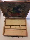 Vintage 1950s Wooden Artist Art Supply Sketch painting Storage Case 17    X13    X3   