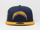 New Era 59fifty Men Women Cap Los Angeles Chargers Navy Gold Sideline Fitted Hat
