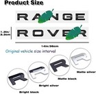 Range Rover Gloss Silver Abs Emblem Replacement Badge For Front Hood   Trunk