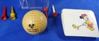 Antique Vintage  Golf Ball  Disney World Golf Tees Key Ring  Patch Micky Mouse
