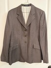 Rj Classics Sterling Womens Equestrian Hunt Show Coat- Size 10 Long  Gray Plaid
