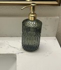 New 18oz Green Glass Soap Dispenser With Gold Rust Proof Pump  Refillable