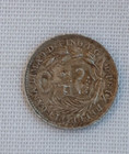 1910 Peru 1 2 Dinero Silver Coin