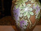 Antique Nippon Vase Hand Painted Lavender Wisteria s   12 