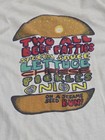 Vintage Ronald Mcdonald Mcdonalds Burger Ringer T-shirt Size Large Red Usa Made