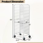 20-tier Bun Pan Speed Rack W  Lockable Rubber Wheels 3  Spacing Kitchen