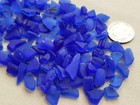 Damage Genuine Beach Sea Glass Surf Tumbled Cobalt Blue Small Mosaic Craft V08