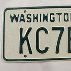 Vintage 1968-1986 Washington License Plate Ham Radio Handle Kc7bu 1983 Tab Read   
