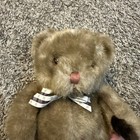 Russ Carnaby 2 Tone Brown Teddy Bear Plaid Bow Tie 15  Plush Stuffed Animal 4716