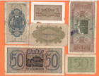 Germany Latvia Lot Of 6 Banknotes Rm  1940-45 Eagle W h Swastika 4915