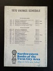 1970 Minnesota Vikings Media Guide Yearbook Bud Grant Program Carl Eller