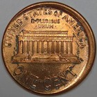 1999-p Broad Struck-off Center Error Lincoln Memorial Cent Uncirculated  lot 1 