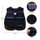 Kids Tactical Vest Kit For Nerf Guns  N-strike Elite Series With 50 Bullets R   