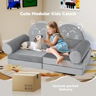 13pcs Kids Modular Play Couch Toddler Sofa Bed For Playroom  Convertible Sofa