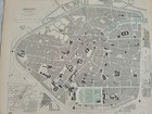 Nice  Large  Colored Map Of Brussels From 1846   Original  
