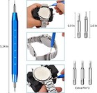 108 Pc Watch Repair Back Opener Kit Tools Band Pin Strap Link Removal Spring Bar