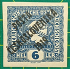 Czechoslovakia Stamp 1916 6h Deep Blue austria Newsper St  Overprinted 1919 mlh