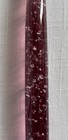 Vintage  2  Pink Acrylic Lucite Silver Flake Tapered Candles 11 75   decorative 