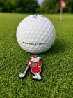 Vintage Style Georgia Bulldogs Golf Ball Marker - Bulldog Golfer