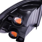 Front Left Right Halogen Turn Signal Lights Black Housing Yellow Clear Lens