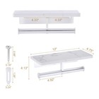 Toilet Paper Holder Tissue Roll Holder For Bathroom Silver Nickel