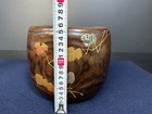 Lacquered Hibachi Brazier Maki-e Art W7inch Craftsmanship Japanese Vintage