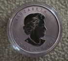 2021  5 Silver Canadian Maple Leaf W Mint Mark Ogp